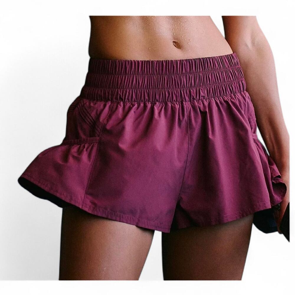 NWT Free People Movement Get Your Flirt On Shorts | Clove | Large